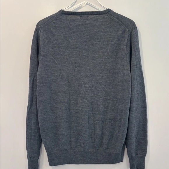 J. Crew Gray Merino Wool Blend Crewneck Sweater Mens Size Large (540) - Picture 3 of 5